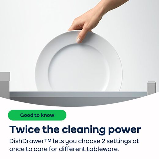 Fisher & Paykel Series 7 Double DishDrawer™ Fully Integrated Standard Dishwasher - Black - AO Annotation - DishDrawer™
